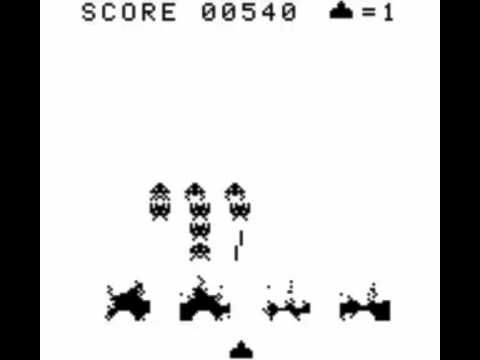 Gameboy Space Invaders Gameplay - Taito (1994)