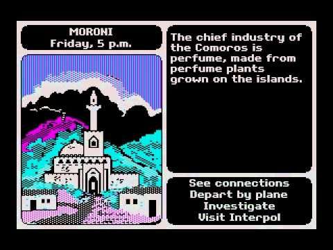 Juego de DOS: ¿Dónde está Carmen Sandiego en el mundo? (1985 Broderbund)