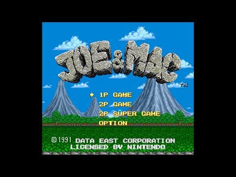 [SNES] Joe & Mac (1991) Longplay (2 Players)