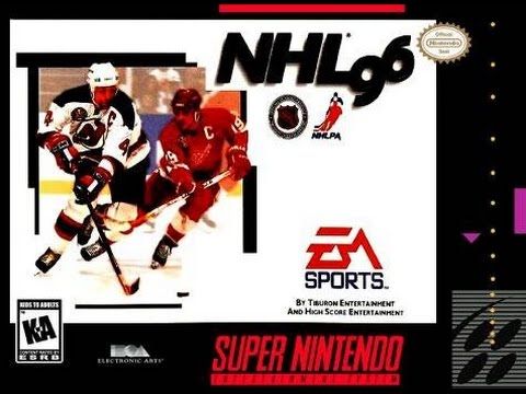 NHL 96 (Super Nintendo) - Mighty Ducks en San Jose Sharks