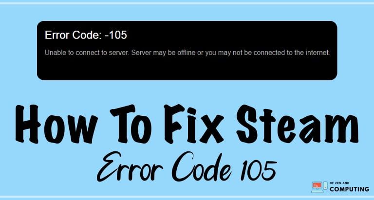 Код ошибки Steam 105 | 100% Рабочее исправление ([nmf] [cy] Обновлено)