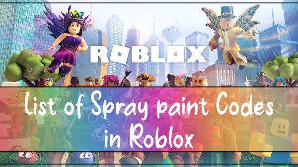 Lista de códigos de pintura en aerosol de Roblox (2022)