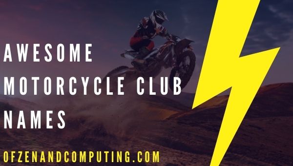Idées géniales de noms de clubs de moto (2023)