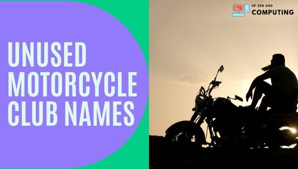 Idées de noms de clubs de moto inutilisés (2023)