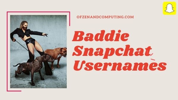 Idéias de nomes de usuário do Baddie Snapchat (2023)
