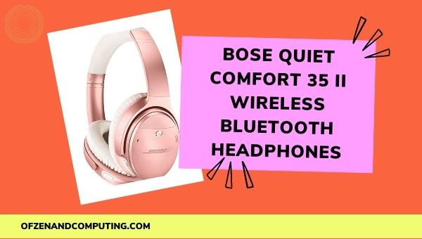 Casque Bluetooth sans fil Quiet Comfort 35 II de Bose