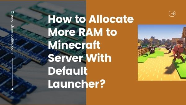 Wie kann ich dem Minecraft-Server mit dem Standard-Launcher mehr RAM zuweisen?