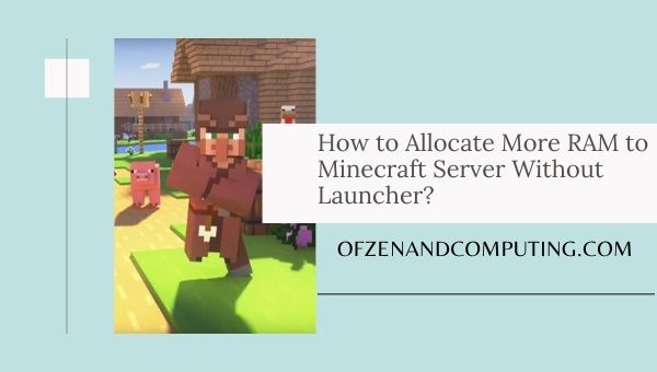 Wie kann ich dem Minecraft-Server ohne Launcher mehr RAM zuweisen?