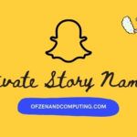 Snapchat Private Story Names Ideas (2022): Hauska, siisti