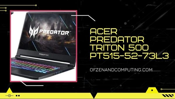 Laptop para jogos Acer Predator Triton 500 PT515-52-73L3