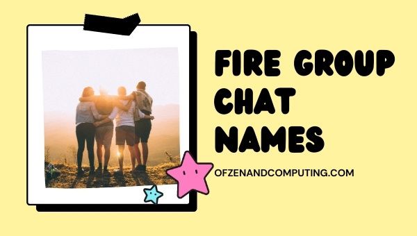 Nomi di chat del gruppo antincendio (2023)