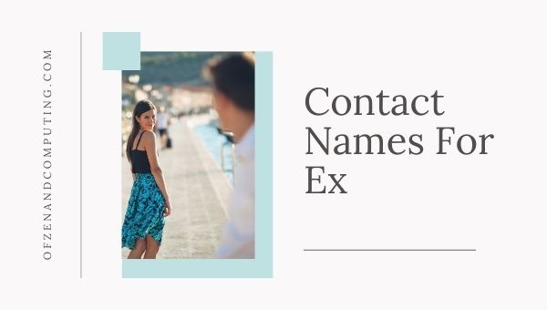 Nomes de contato para ex (2023)
