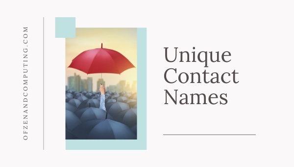 Unique Contact Names (2023)