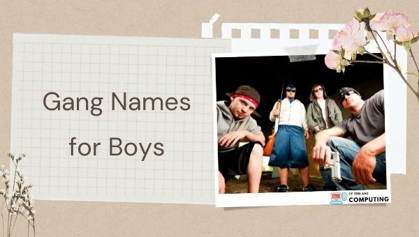 Noms de gangs pour garçons (2024)