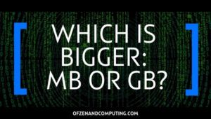 Kumpi on suurempi: MB vai GB? [[cy]] Lopullinen opas