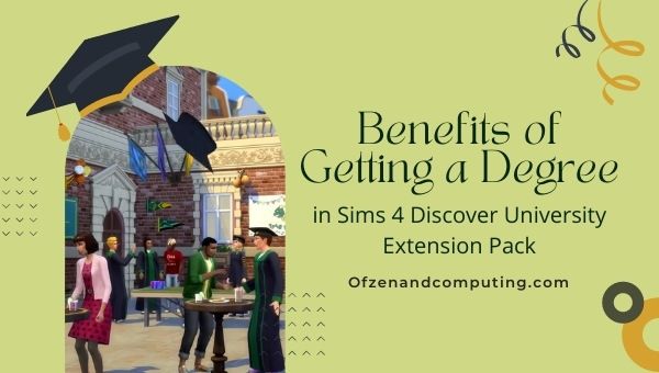 Vorteile eines Abschlusses im Sims 4 Discover University Extension Pack