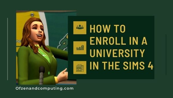 Wie melde ich mich in Die Sims 4 an einer Universität an?