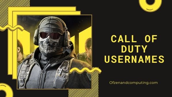 Idea Nama Pengguna Call of Duty (2022)