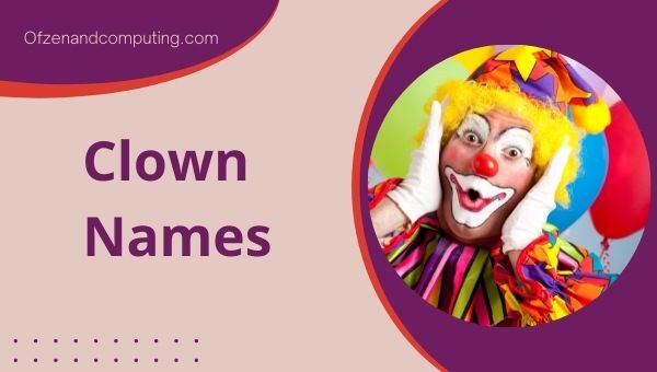 Ideeën voor goede clownnamen (2022): eng, grappig, schattig