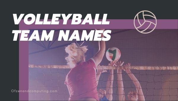 Ideen für gute Volleyballmannschaftsnamen (2022) Lustig, cool