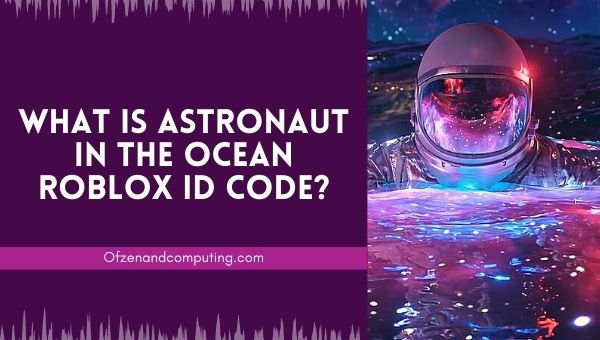 Что такое идентификационный код астронавта в океане Roblox?