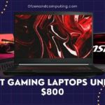 Las mejores computadoras portátiles para juegos con menos de $800