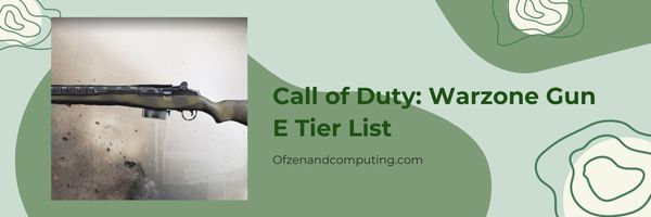 Call of Duty Warzone Gun E Tier List (2024)