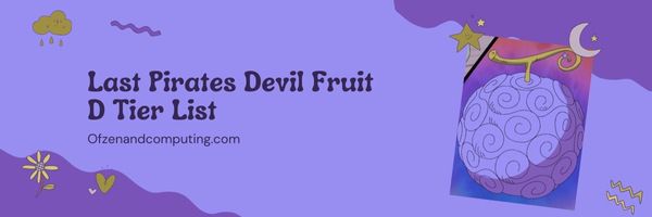 Última Lista de Nível D do Pirates Fruit (2022)