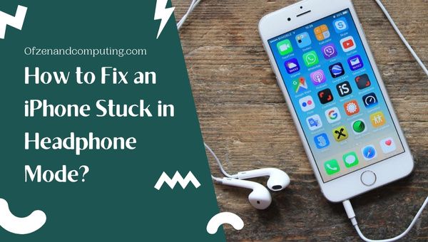 Como consertar um iPhone preso no modo de fone de ouvido?
