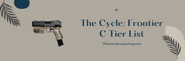 Cycle Frontier C -tason luettelo (2024)