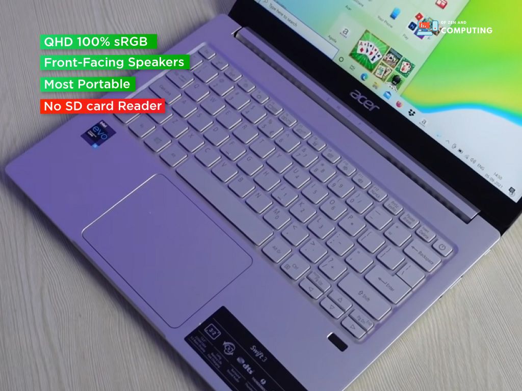 Laptop Acer Swift 3 Intel Evo Thin Light 1