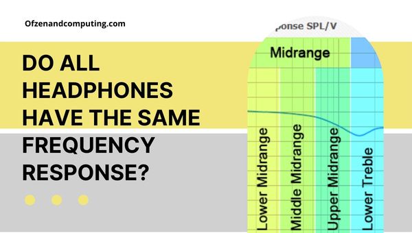 Hebben alle koptelefoons dezelfde frequentierespons?