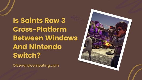 ¿Es Saints Row 3 multiplataforma entre PC y Nintendo Switch?