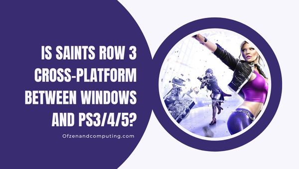 هل لعبة Saints Row 3 متقاطعة بين الكمبيوتر الشخصي و PS3 / 4/5؟
