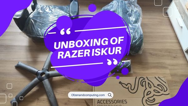 Unboxing Razer Iskur