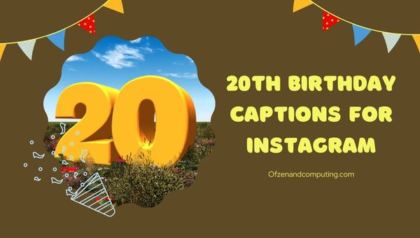 Untertitel zum 20. Geburtstag für Instagram (2022) Lustig