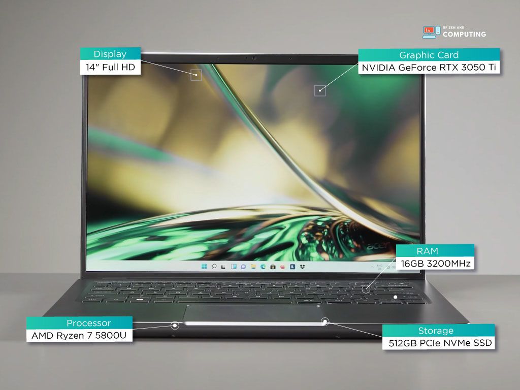 Acer Swift X Creator kannettava tietokone