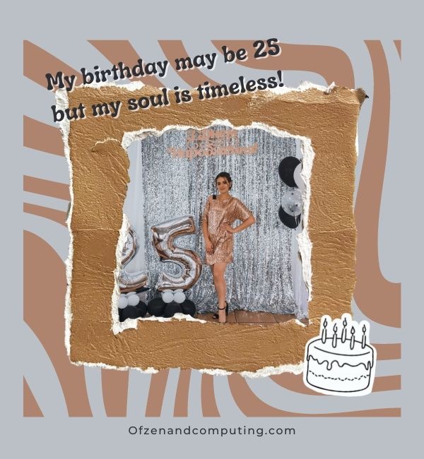 Instagram İçin Zeki 25. Doğum Günü Altyazıları (2022)