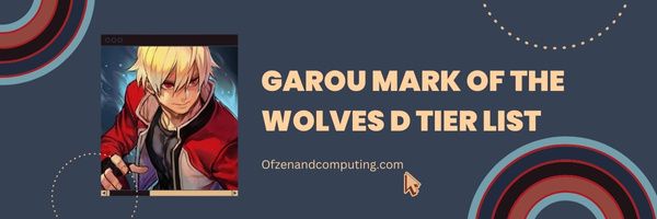 Lista poziomów D Garou Mark of the Wolves (2022)