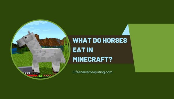 Que mangent les chevaux dans Minecraft ? [Guide détaillé 2023]
