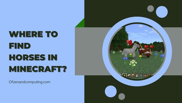 Mistä löytää hevosia Minecraftissa?