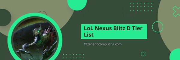 Liste des niveaux LoL Nexus Blitz D (2023)