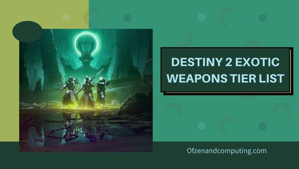 Destiny 2 Exotic Weapons Tier List (2023) Kaikki aseita rankattu