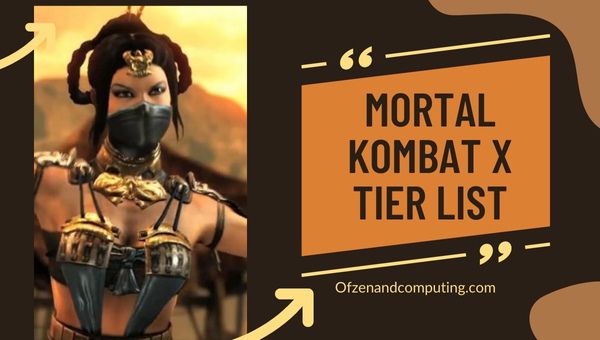 Mortal Kombat X Tier List (2023)