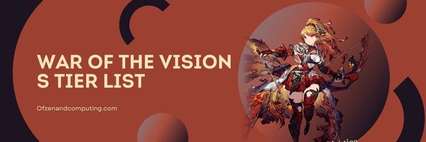 Senarai Peringkat War Of The Vision S (2023)
