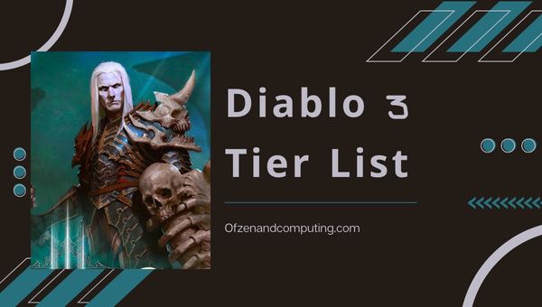 Senarai Peringkat Diablo 3 Musim 28 ([nmf] [cy]) Kelas & Binaan Watak