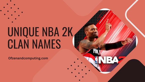 Nama Klan NBA 2K Unik (2024)