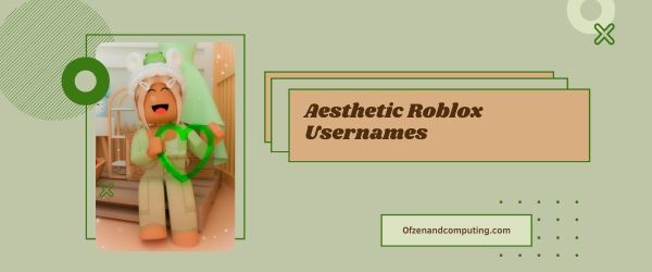 Idéias estéticas de nomes de usuário Roblox 2023 (Nomes)