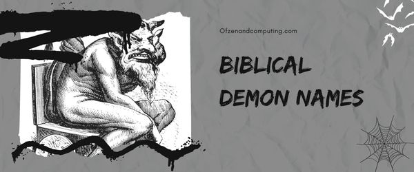 Biblical Demon Names