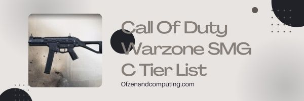 Lista poziomów Call Of Duty Warzone SMG C (2023)